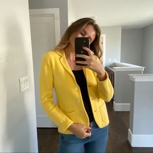Banana Republic Bright Yellow Blazer